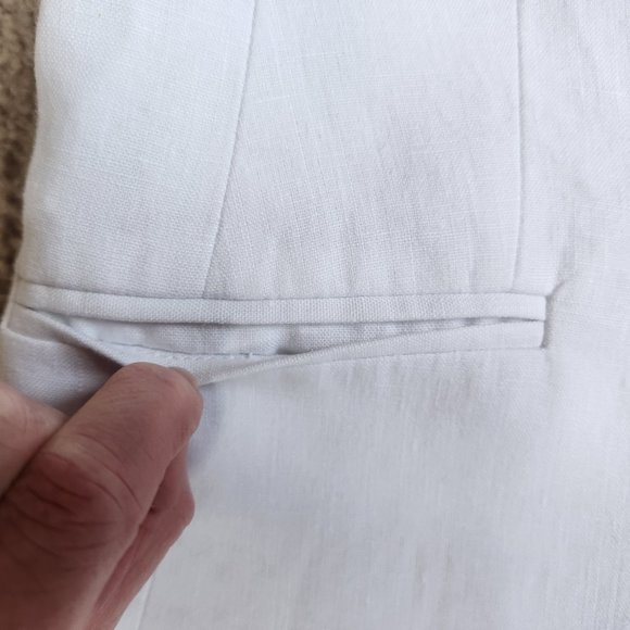 NEW J. Crew White Linen Campbell Blazer 0 00 000 READ: SIZING - Picture 10 of 16